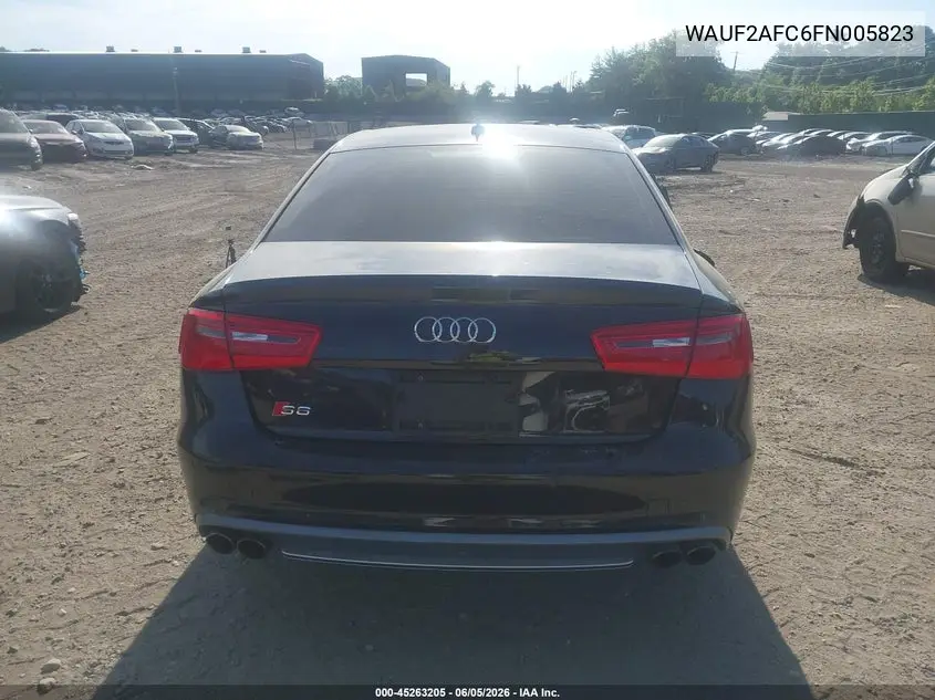 2015 Audi S6 4.0T VIN: WAUF2AFC6FN005823 Lot: 45263205