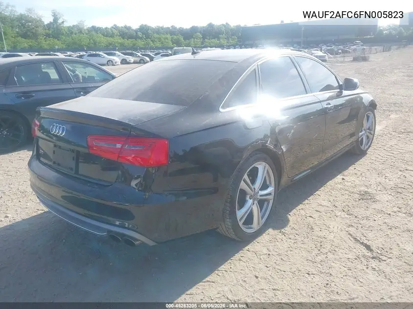 2015 Audi S6 4.0T VIN: WAUF2AFC6FN005823 Lot: 45263205