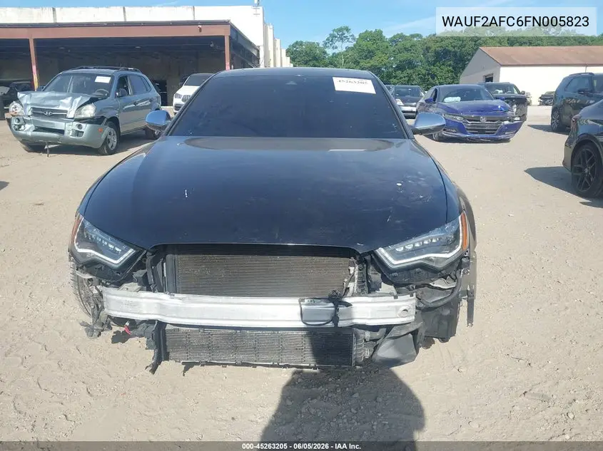 2015 Audi S6 4.0T VIN: WAUF2AFC6FN005823 Lot: 45263205