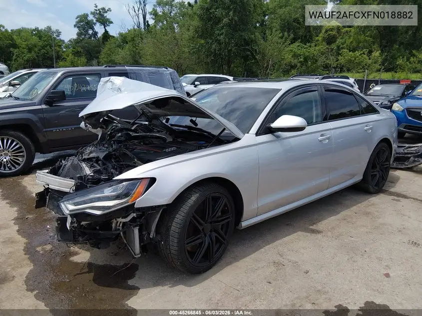 2015 Audi S6 4.0T VIN: WAUF2AFCXFN018882 Lot: 45266845