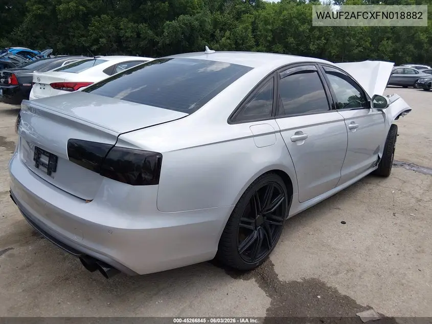 2015 Audi S6 4.0T VIN: WAUF2AFCXFN018882 Lot: 45266845