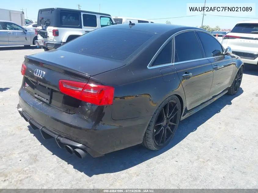2015 Audi S6 4.0T VIN: WAUF2AFC7FN021089 Lot: 45641996