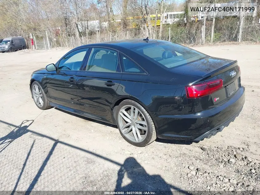 2016 Audi S6 4.0T Premium Plus VIN: WAUF2AFC4GN171999 Lot: 44943058