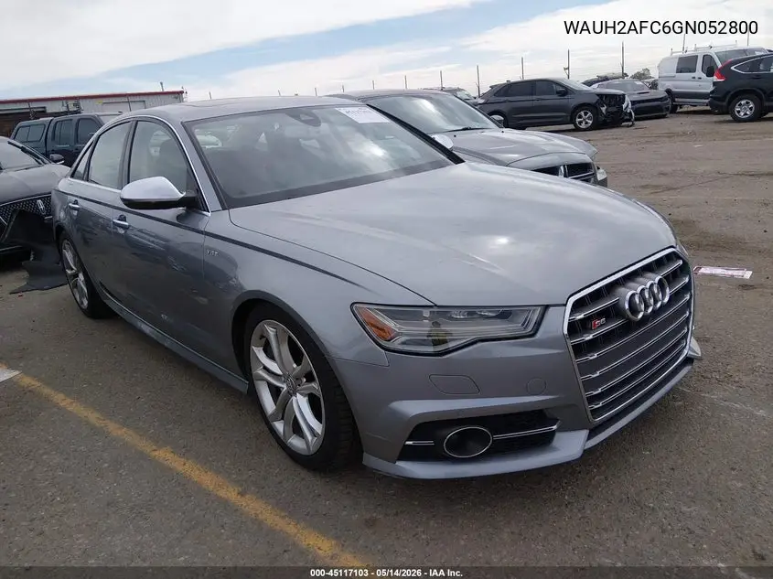 2016 Audi S6 4.0T Premium Plus VIN: WAUH2AFC6GN052800 Lot: 45117103