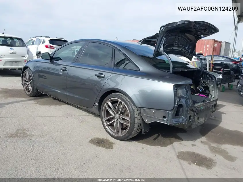 2016 Audi S6 Premium Plus VIN: WAUF2AFC0GN124209 Lot: 45410101