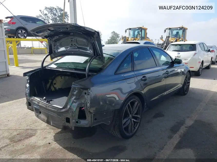 2016 Audi S6 Premium Plus VIN: WAUF2AFC0GN124209 Lot: 45410101