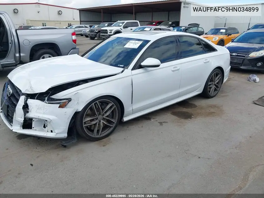 2017 Audi S6 4.0T Premium Plus VIN: WAUFFAFC9HN034899 Lot: 45229995