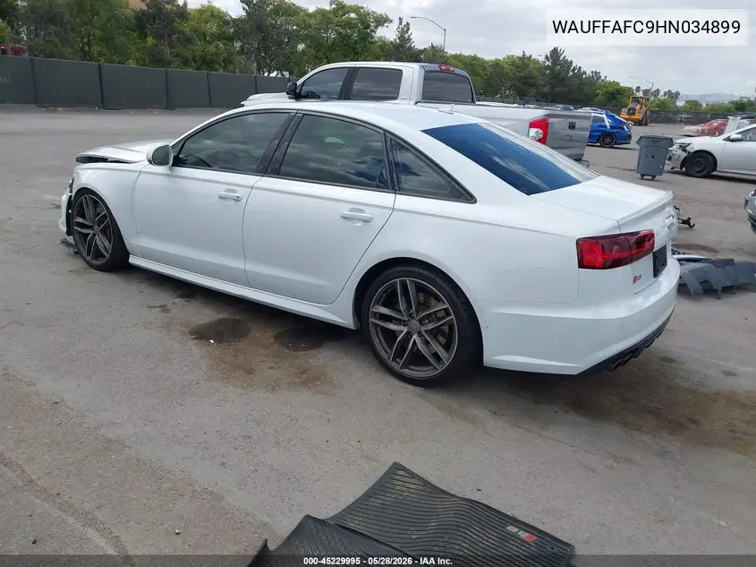 2017 Audi S6 4.0T Premium Plus VIN: WAUFFAFC9HN034899 Lot: 45229995