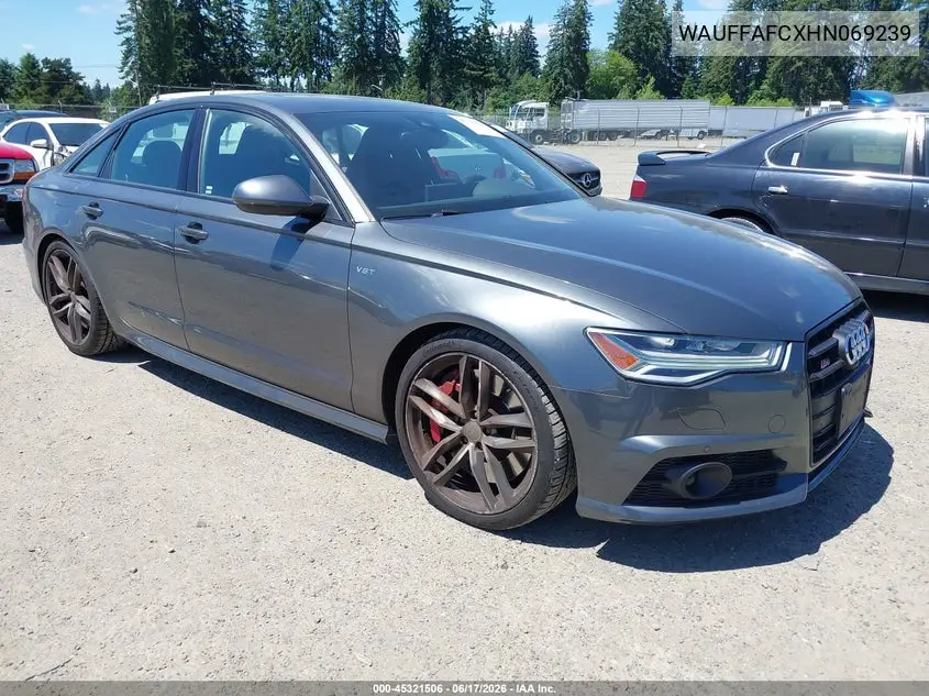 2017 Audi S6 4.0T Premium Plus VIN: WAUFFAFCXHN069239 Lot: 45321506