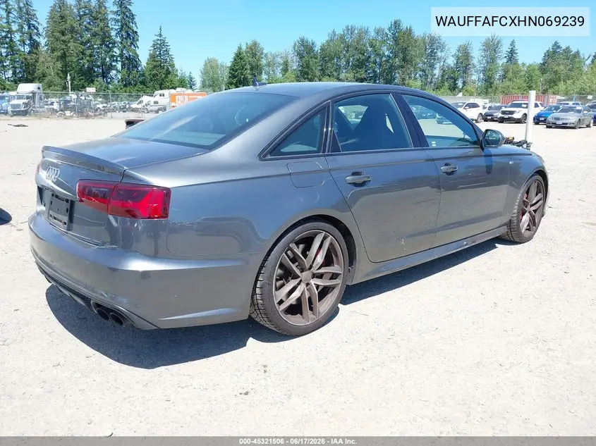 2017 Audi S6 4.0T Premium Plus VIN: WAUFFAFCXHN069239 Lot: 45321506