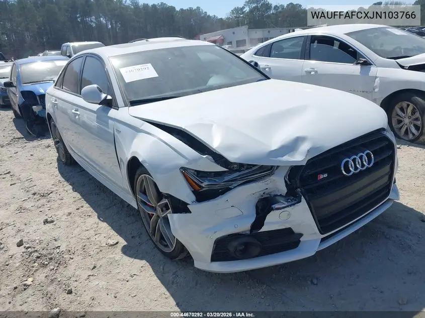 2018 Audi S6 4.0T Premium Plus VIN: WAUFFAFCXJN103766 Lot: 44670292