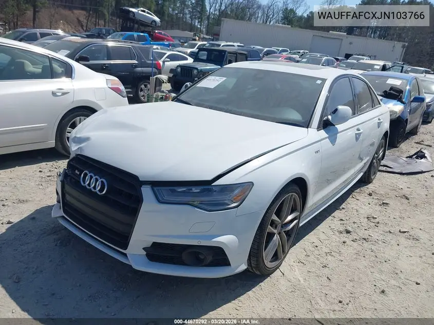 2018 Audi S6 4.0T Premium Plus VIN: WAUFFAFCXJN103766 Lot: 44670292