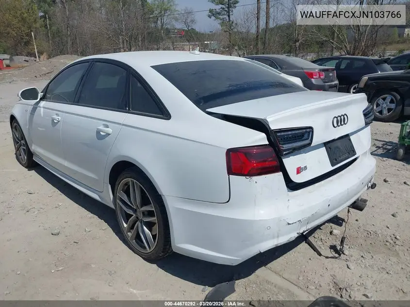 2018 Audi S6 4.0T Premium Plus VIN: WAUFFAFCXJN103766 Lot: 44670292