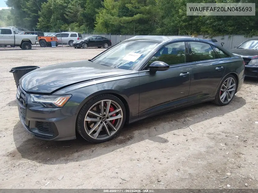2020 Audi S6 Prestige Tfsi Quattro Tiptronic VIN: WAUFFAF20LN045693 Lot: 45461171