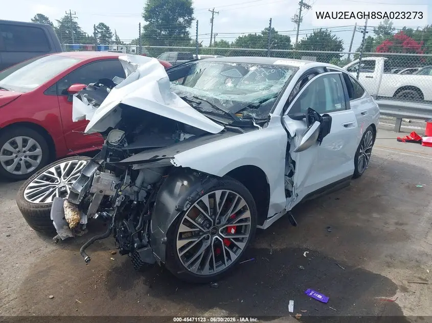 2025 Audi S6 E-Tron Premium Plus VIN: WAU2EAGH8SA023273 Lot: 45471123