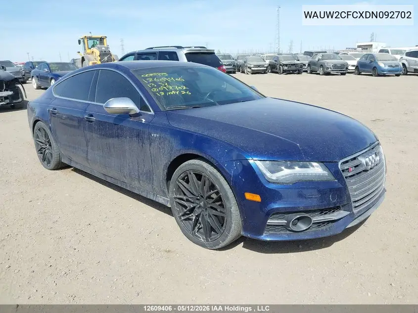 2013 Audi S7 Premium VIN: WAUW2CFCXDN092702 Lot: 12609406