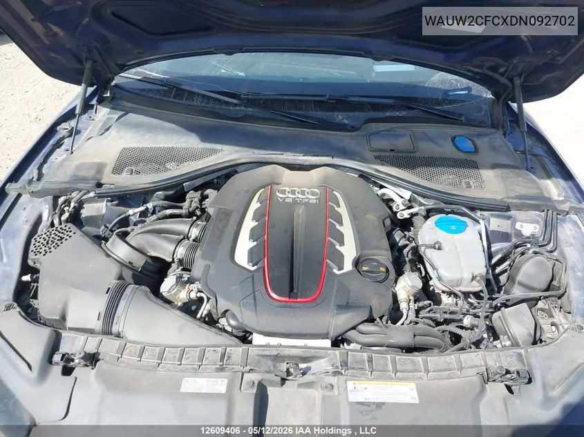 2013 Audi S7 Premium VIN: WAUW2CFCXDN092702 Lot: 12609406