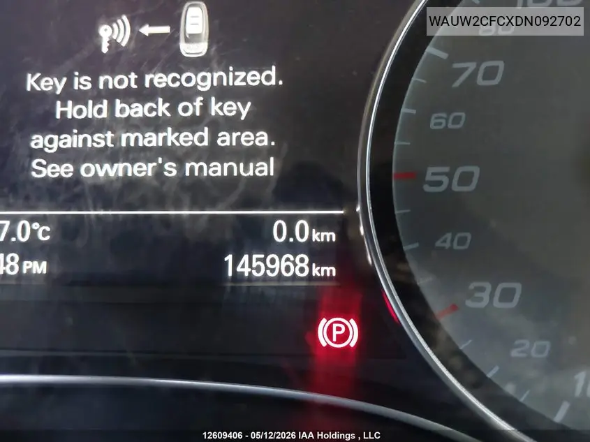 2013 Audi S7 Premium VIN: WAUW2CFCXDN092702 Lot: 12609406