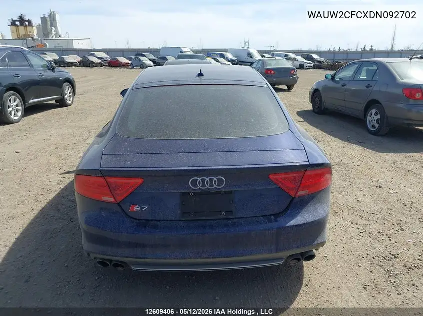 2013 Audi S7 Premium VIN: WAUW2CFCXDN092702 Lot: 12609406