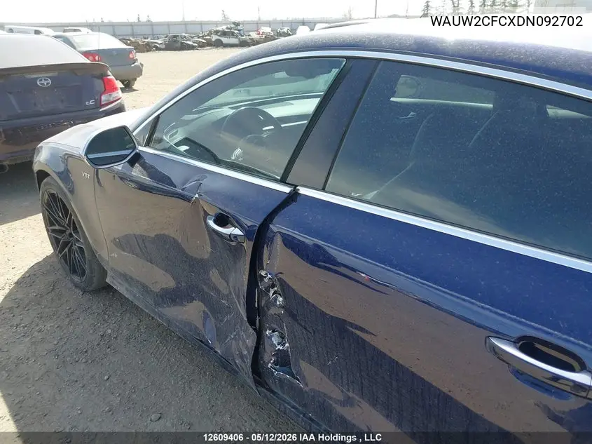 2013 Audi S7 Premium VIN: WAUW2CFCXDN092702 Lot: 12609406