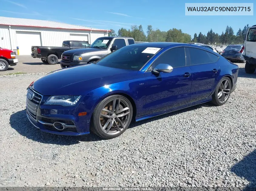 2013 Audi S7 4.0T Prestige VIN: WAU32AFC9DN037715 Lot: 45023561
