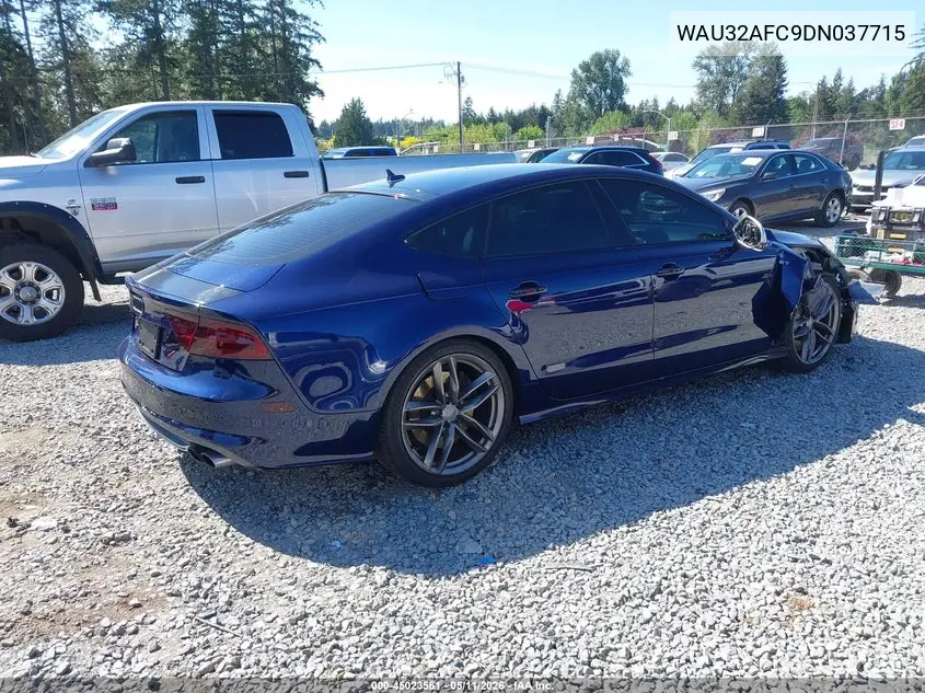 2013 Audi S7 4.0T Prestige VIN: WAU32AFC9DN037715 Lot: 45023561