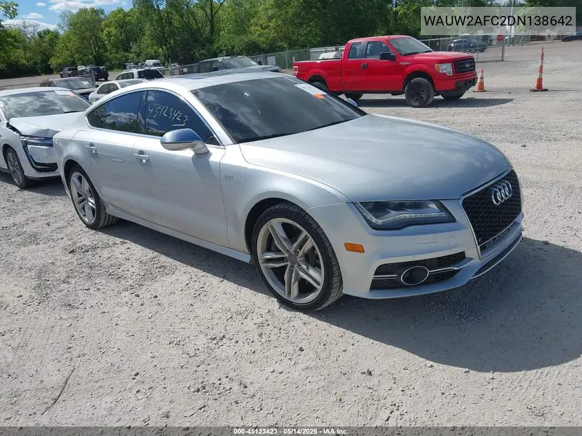 2013 Audi S7 4.0T Prestige VIN: WAUW2AFC2DN138642 Lot: 45123423