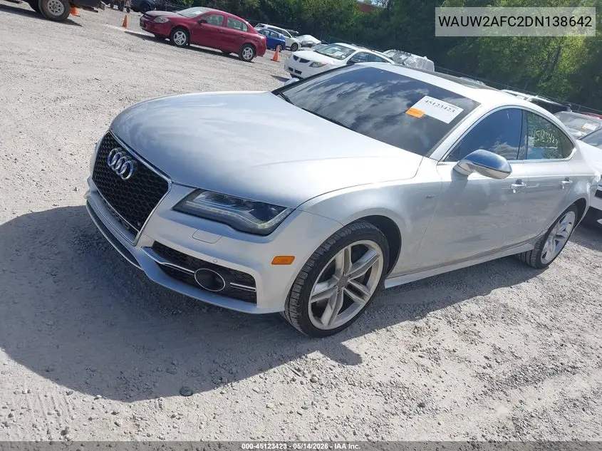 2013 Audi S7 4.0T Prestige VIN: WAUW2AFC2DN138642 Lot: 45123423