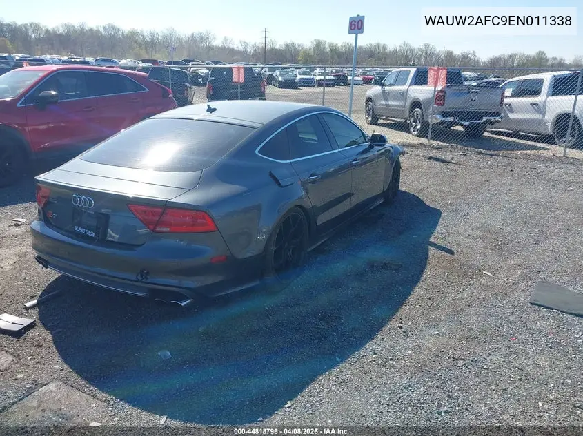 2014 Audi S7 4.0T Prestige VIN: WAUW2AFC9EN011338 Lot: 44818796