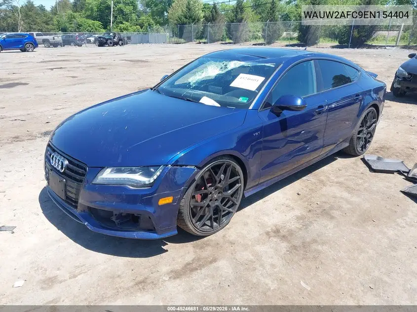 2014 Audi S7 4.0T Prestige VIN: WAUW2AFC9EN154404 Lot: 45246681