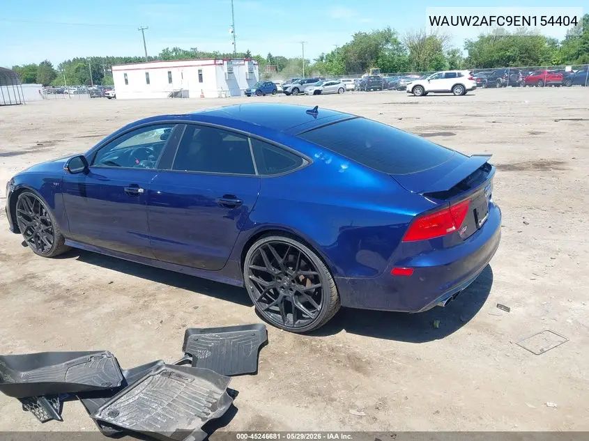 2014 Audi S7 4.0T Prestige VIN: WAUW2AFC9EN154404 Lot: 45246681