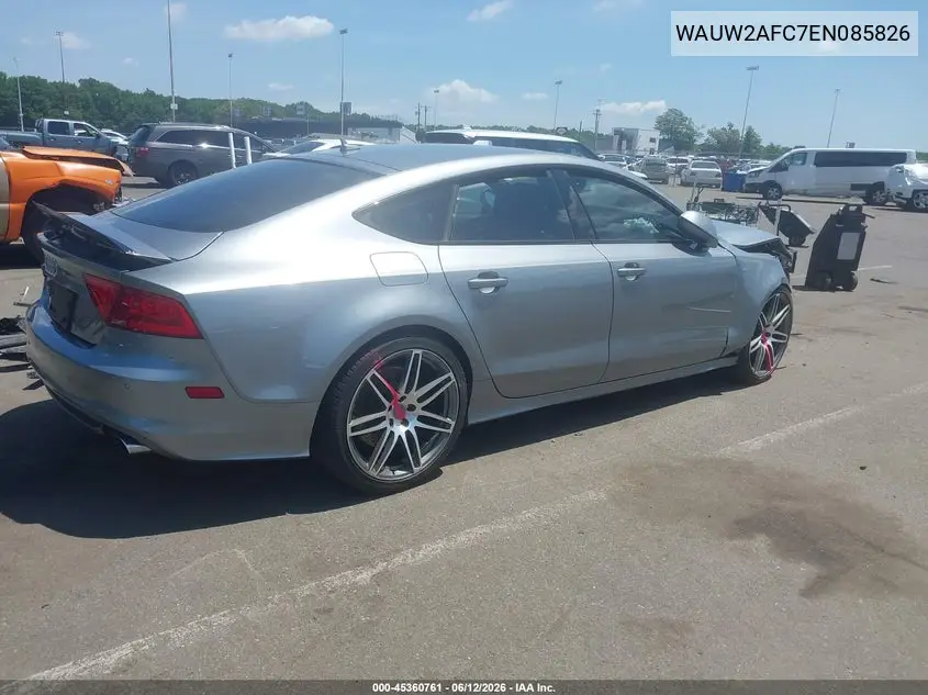 2014 Audi S7 4.0T Prestige VIN: WAUW2AFC7EN085826 Lot: 45360761