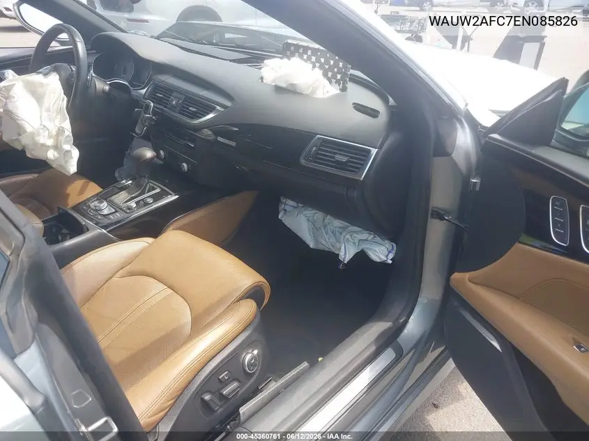 2014 Audi S7 4.0T Prestige VIN: WAUW2AFC7EN085826 Lot: 45360761