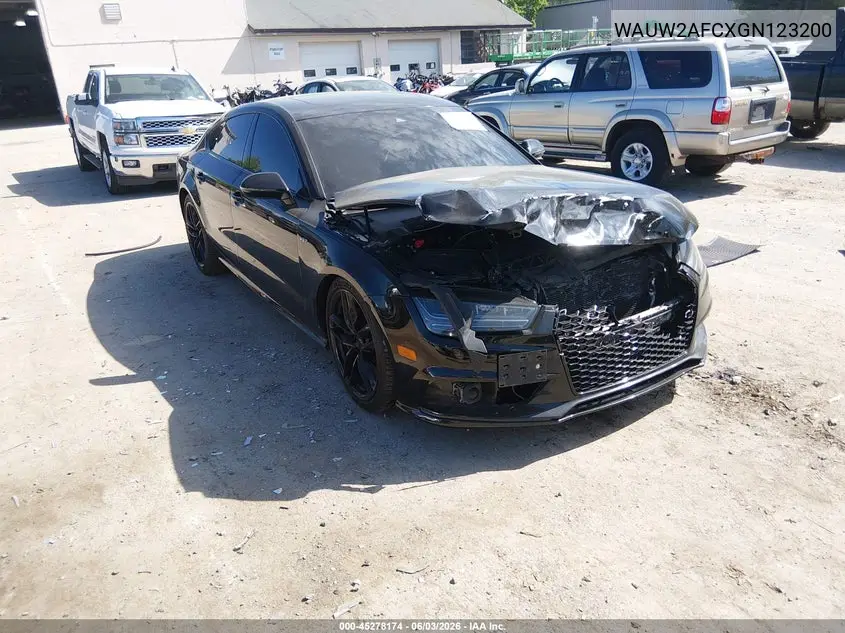 2016 Audi S7 4.0T VIN: WAUW2AFCXGN123200 Lot: 45278174
