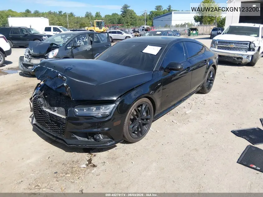 2016 Audi S7 4.0T VIN: WAUW2AFCXGN123200 Lot: 45278174
