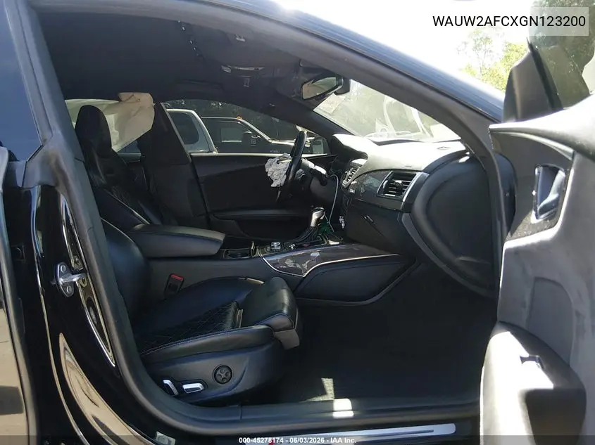 2016 Audi S7 4.0T VIN: WAUW2AFCXGN123200 Lot: 45278174