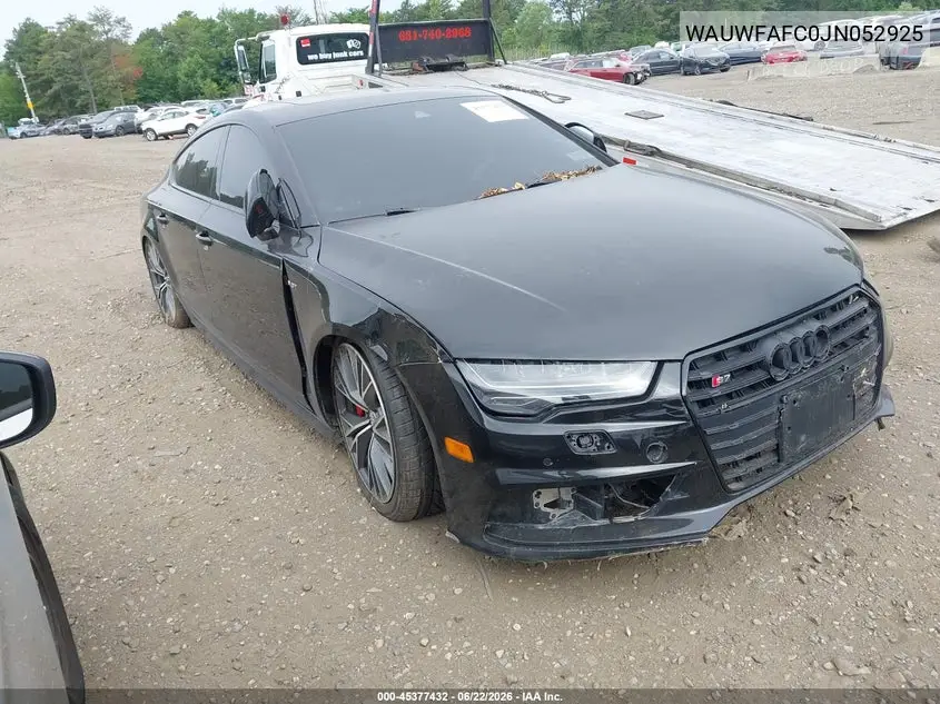 2018 Audi S7 4.0T Premium Plus VIN: WAUWFAFC0JN052925 Lot: 45377432