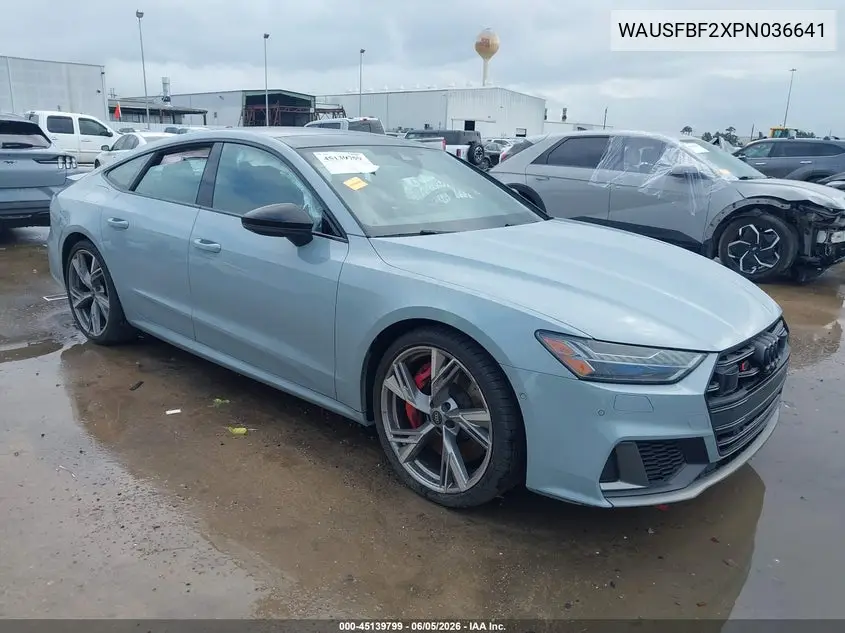 2023 Audi S7 Sportback Prestige Tfsi Quattro Tiptronic VIN: WAUSFBF2XPN036641 Lot: 45139799