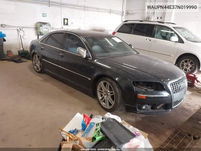 2007 Audi S8 5.2 VIN: WAUPN44E37N019990 Lot: 44815528