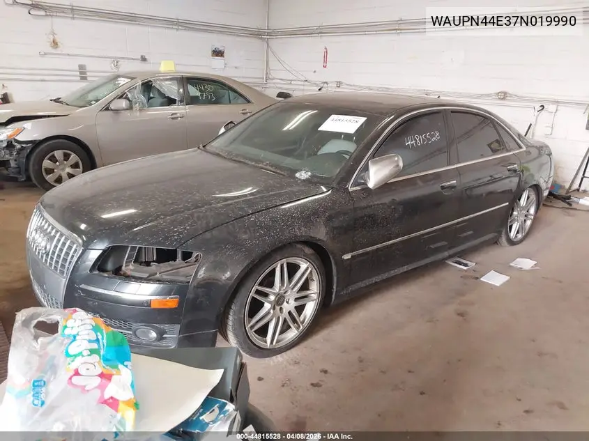 2007 Audi S8 5.2 VIN: WAUPN44E37N019990 Lot: 44815528