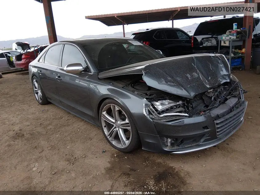 2013 Audi S8 4.0T VIN: WAUD2AFD1DN027421 Lot: 44985207