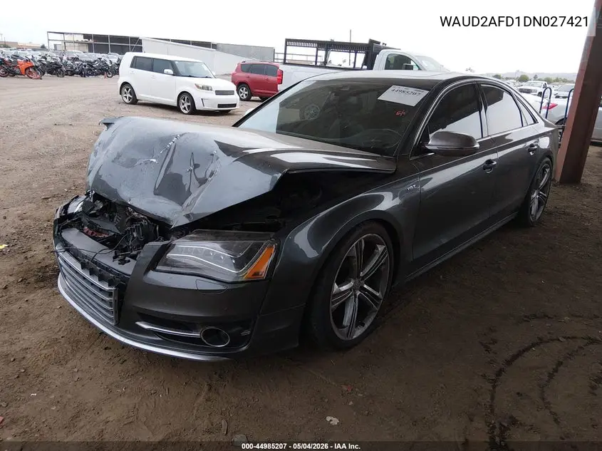 2013 Audi S8 4.0T VIN: WAUD2AFD1DN027421 Lot: 44985207