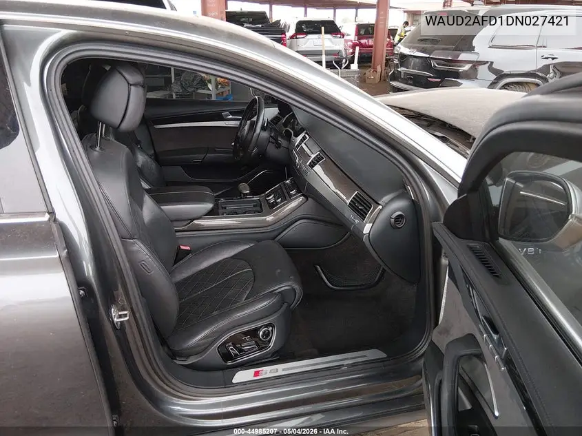 2013 Audi S8 4.0T VIN: WAUD2AFD1DN027421 Lot: 44985207