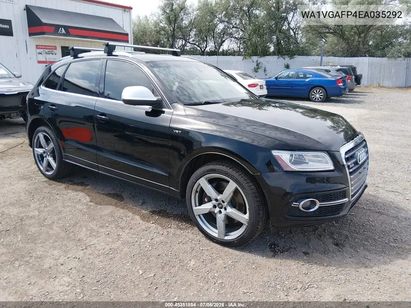2014 Audi Sq5 3.0T Premium Plus VIN: WA1VGAFP4EA035292 Lot: 45351854