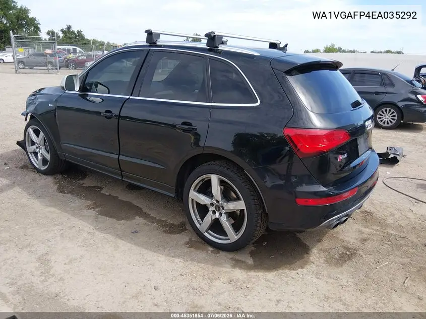 2014 Audi Sq5 3.0T Premium Plus VIN: WA1VGAFP4EA035292 Lot: 45351854