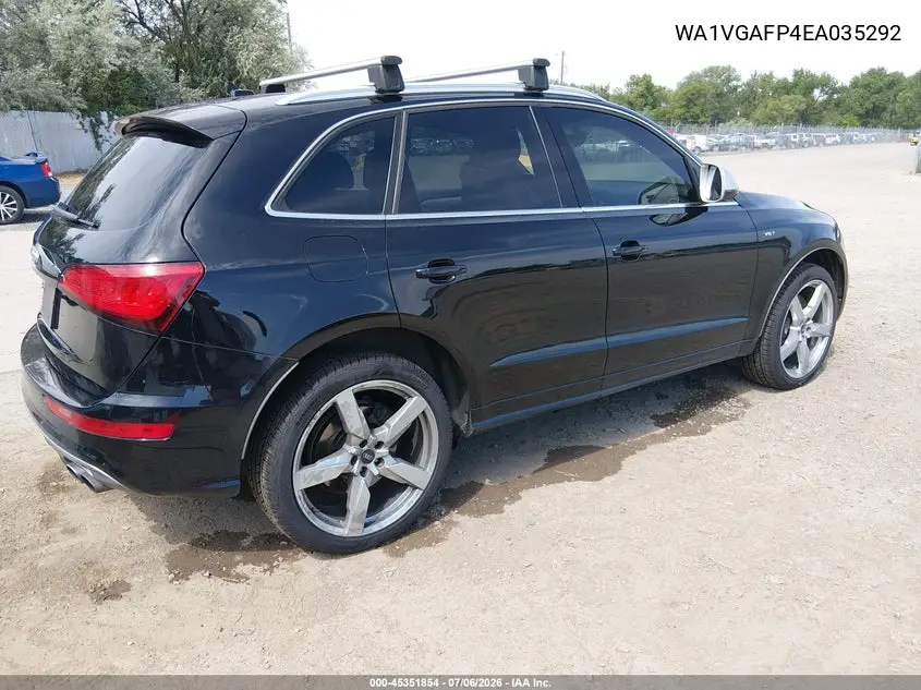2014 Audi Sq5 3.0T Premium Plus VIN: WA1VGAFP4EA035292 Lot: 45351854