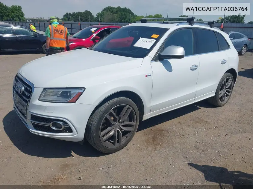 2015 Audi Sq5 3.0T Premium Plus VIN: WA1CGAFP1FA036764 Lot: 45118751