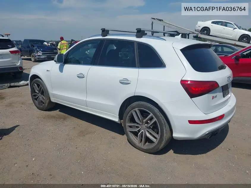 2015 Audi Sq5 3.0T Premium Plus VIN: WA1CGAFP1FA036764 Lot: 45118751