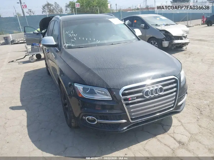 2015 Audi Sq5 3.0T Premium Plus VIN: WA1CGAFP7FA036638 Lot: 45190777