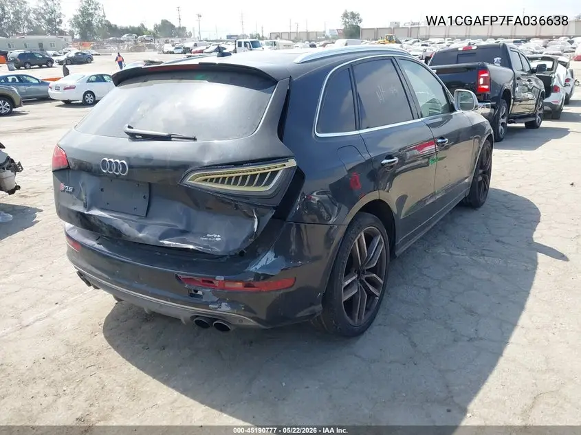 2015 Audi Sq5 3.0T Premium Plus VIN: WA1CGAFP7FA036638 Lot: 45190777
